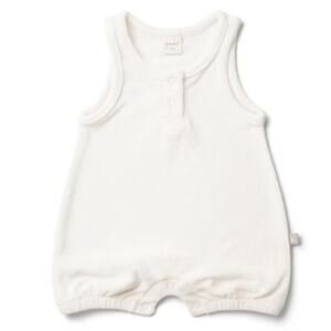 Goumikids Viscose + Organic Cotton Terry Quick Change‎ Romper NWT 3-6 months
